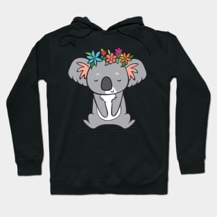 Koala with flowers Hoodie